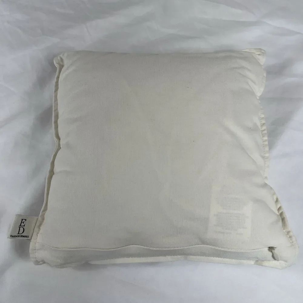 Ellen Degeneres Penguin Embroidered Throw Pillow ‎ 10.5